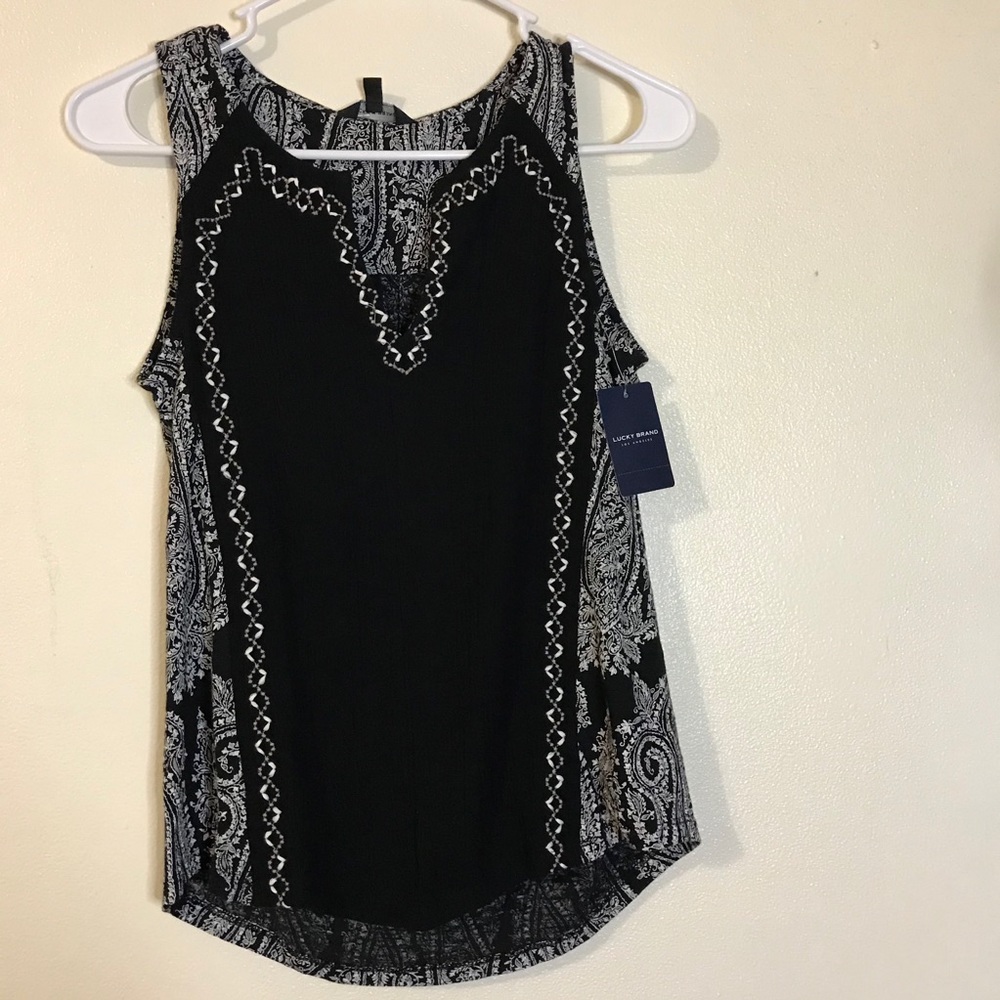 Luck brand woman’s black,white, size XS NWT